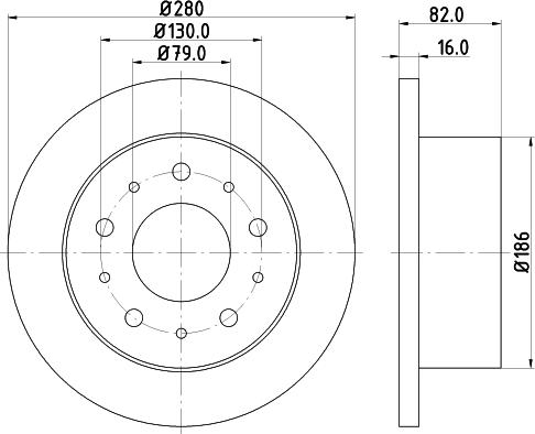 DON PCD19442 - Тормозной диск unicars.by