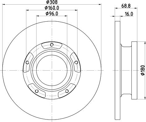 DON PCD19591 - Тормозной диск unicars.by