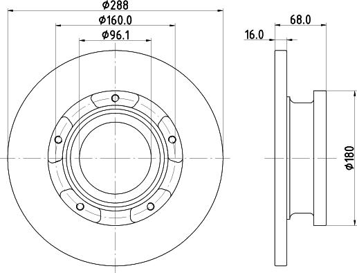 DON PCD19571 - Тормозной диск unicars.by