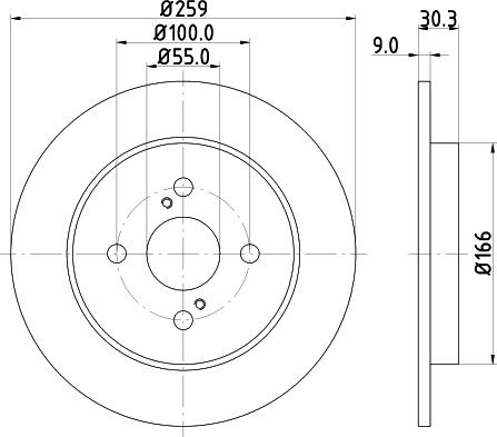 DON PCD14912 - Тормозной диск unicars.by