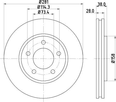 DON PCD14632 - Тормозной диск unicars.by