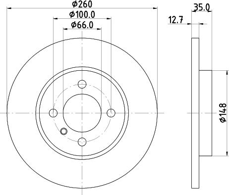 DON PCD14892 - Тормозной диск unicars.by