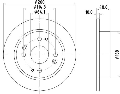 DON PCD15422 - Тормозной диск unicars.by