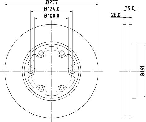 DON PCD15252 - Тормозной диск unicars.by