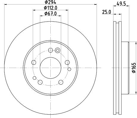 DON PCD15202 - Тормозной диск unicars.by