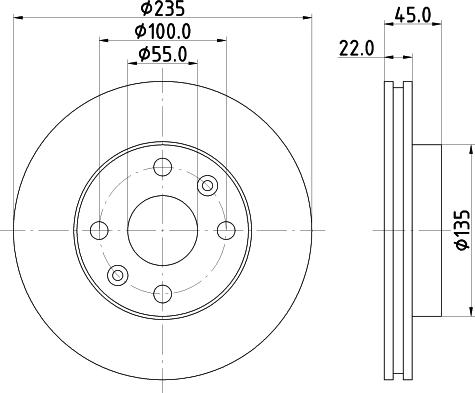 DON PCD15702 - Тормозной диск unicars.by