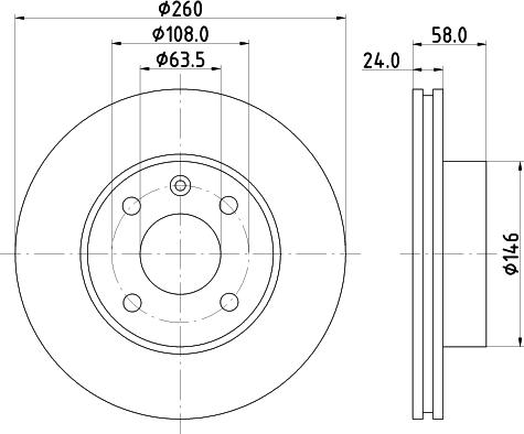 DON PCD16732 - Тормозной диск unicars.by