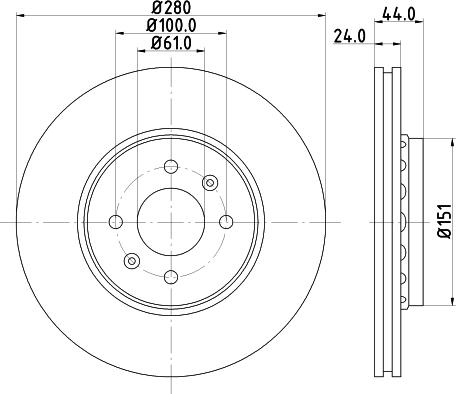 DON PCD10462 - Тормозной диск unicars.by