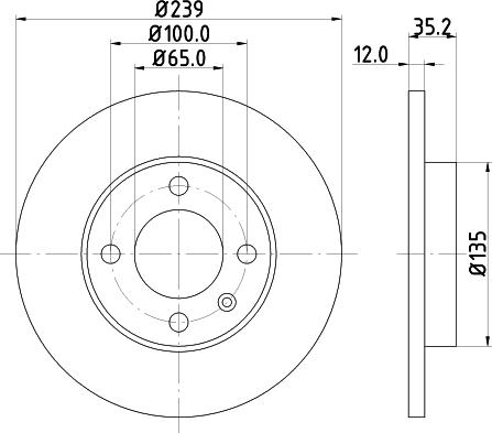 DON PCD10662 - Тормозной диск unicars.by