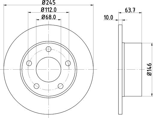 DON PCD10092 - Тормозной диск unicars.by