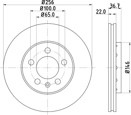 DON PCD10022 - Тормозной диск unicars.by