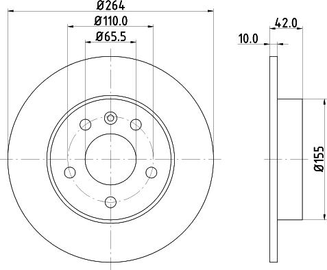 DON PCD10072 - Тормозной диск unicars.by