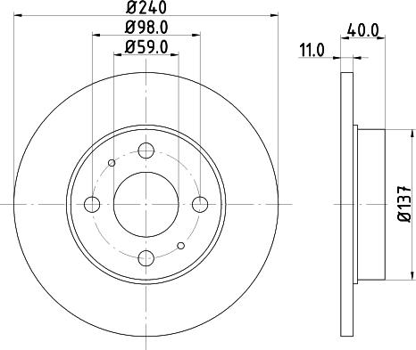 DON PCD10172 - Тормозной диск unicars.by