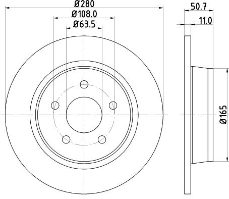 DON PCD11592 - Тормозной диск unicars.by