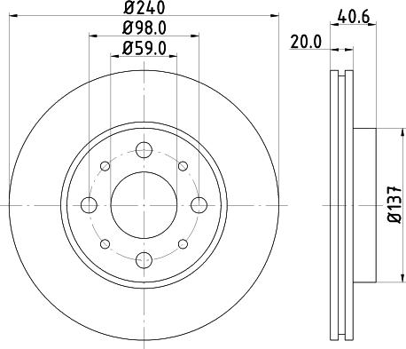 DON PCD11522 - Тормозной диск unicars.by