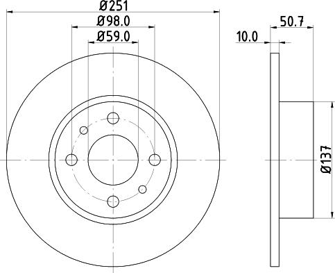 DON PCD11132 - Тормозной диск unicars.by