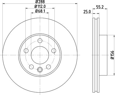 DON PCD11852 - Тормозной диск unicars.by