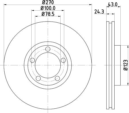 DON PCD18002 - Тормозной диск unicars.by