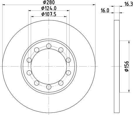 DON PCD18382 - Тормозной диск unicars.by