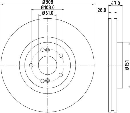 BOSCH 0 986 AB5 674 - Тормозной диск unicars.by