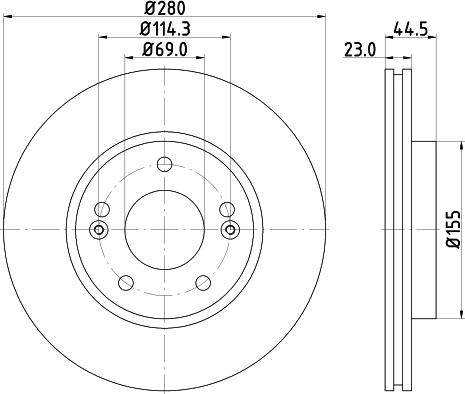 DON PCD12502 - Тормозной диск unicars.by