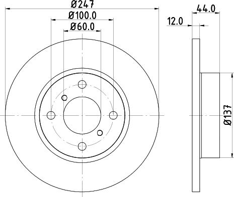 DON PCD12682 - Тормозной диск unicars.by