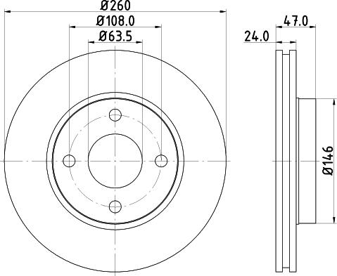 DON PCD12792 - Тормозной диск unicars.by