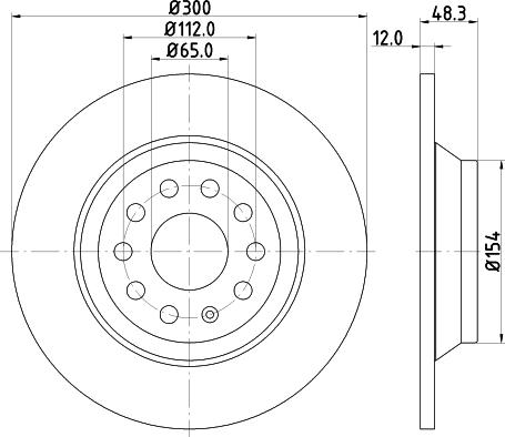 DON PCD12752 - Тормозной диск unicars.by