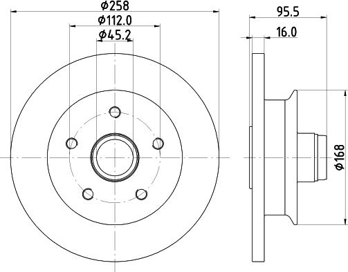 DON PCD21411 - Тормозной диск unicars.by