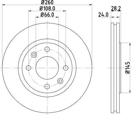 DON PCD21332 - Тормозной диск unicars.by