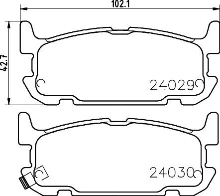 DON PCP1950 - Тормозные колодки, дисковые, комплект unicars.by