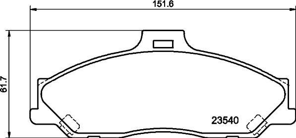 DON PCP1935 - Тормозные колодки, дисковые, комплект unicars.by