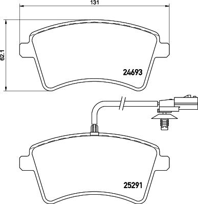 DON PCP1490 - Тормозные колодки, дисковые, комплект unicars.by