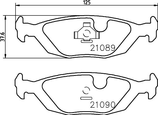 DON PCP1464 - Тормозные колодки, дисковые, комплект unicars.by