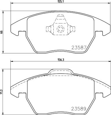 DON PCP1436 - Тормозные колодки, дисковые, комплект unicars.by