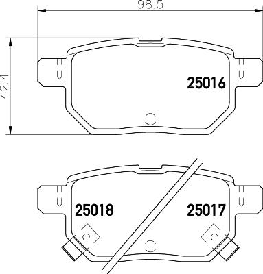 DON PCP1430 - Тормозные колодки, дисковые, комплект unicars.by