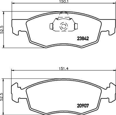 KRIEGER FAHRZEUGBAU 950006153 - Тормозные колодки, дисковые, комплект unicars.by