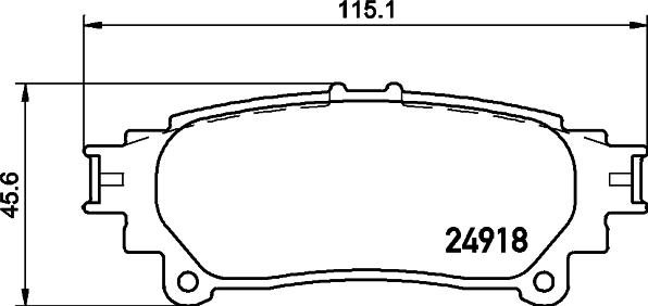 DON PCP1420 - Тормозные колодки, дисковые, комплект unicars.by