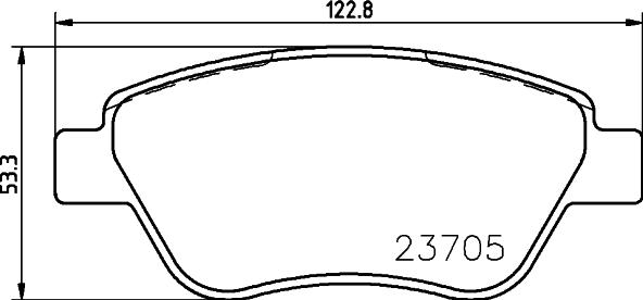 DON PCP1475 - Тормозные колодки, дисковые, комплект unicars.by