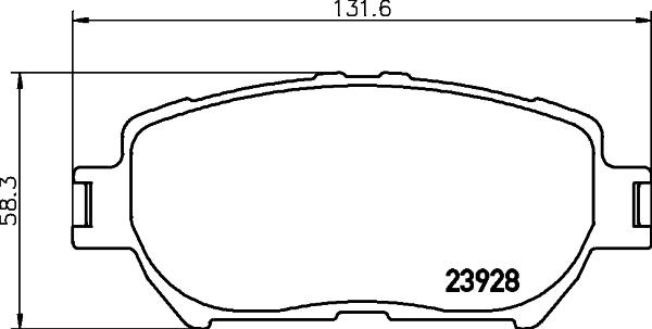 DON PCP1478 - Тормозные колодки, дисковые, комплект unicars.by