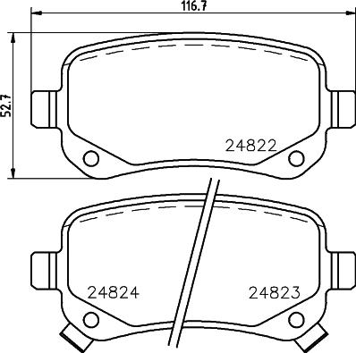 DON PCP1568 - Тормозные колодки, дисковые, комплект unicars.by