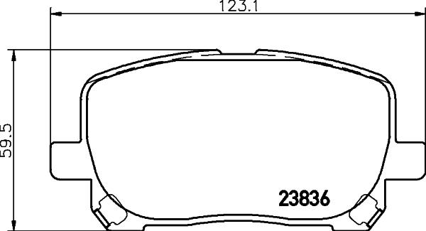 DON PCP1508 - Тормозные колодки, дисковые, комплект unicars.by