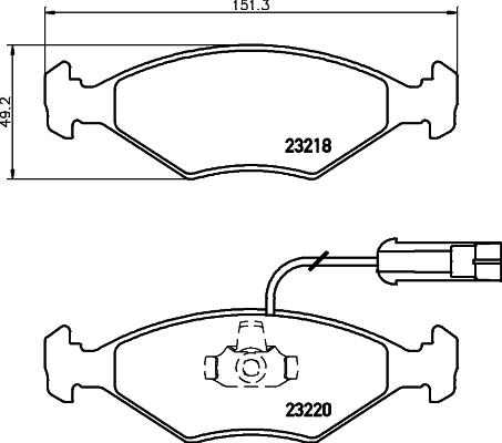 BENDIX 571916X - Тормозные колодки, дисковые, комплект unicars.by