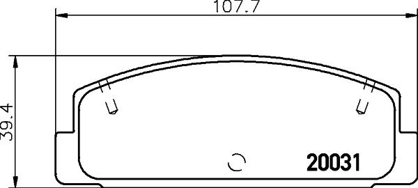 DON PCP1531 - Тормозные колодки, дисковые, комплект unicars.by