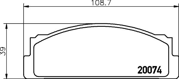 DON PCP1527 - Тормозные колодки, дисковые, комплект unicars.by