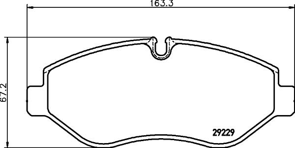 DON PCP1663 - Тормозные колодки, дисковые, комплект unicars.by