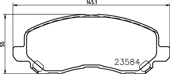 DON PCP1069 - Тормозные колодки, дисковые, комплект unicars.by