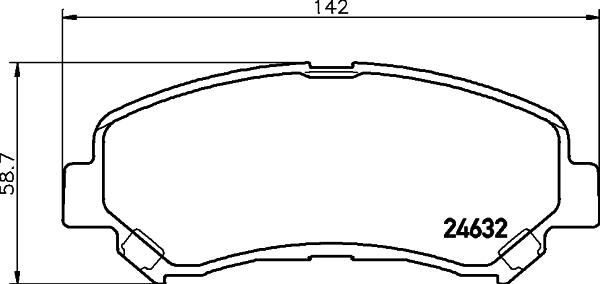 DON PCP1065 - Тормозные колодки, дисковые, комплект unicars.by