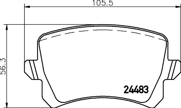 DON PCP1060 - Тормозные колодки, дисковые, комплект unicars.by