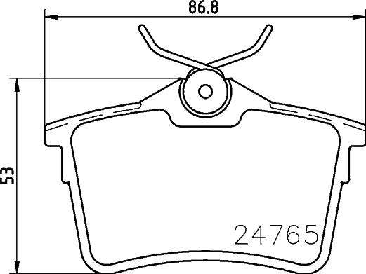 DON PCP1062 - Тормозные колодки, дисковые, комплект unicars.by